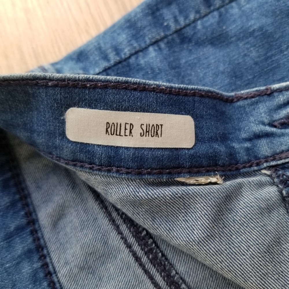 Garage high waisted denim retro roller short - Picture 6 of 10